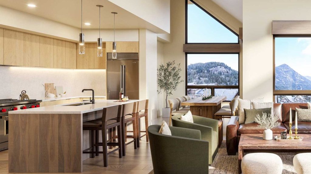 Kindred Residence Valley Finish Kitchen Living