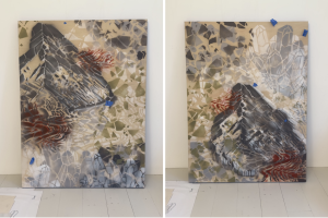 Vanessa Platacis paintings for Lula's Restaurant at Kindred 
