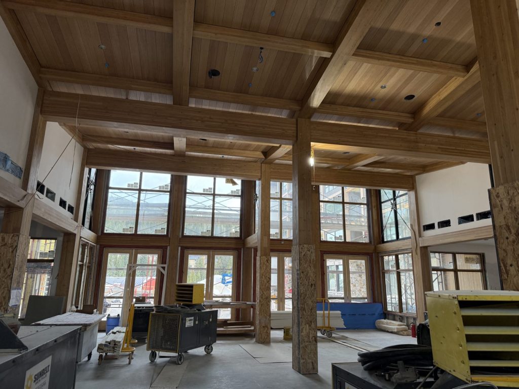 Kindred's Lobby windows. May 2025