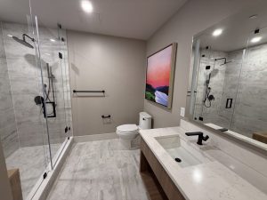 Bathroom with artwork. Jan.23.2026