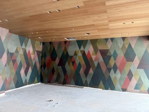 Fitness center wall coverings. better pic. Jan. 23.2026