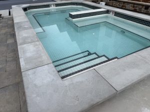 Hot tubs with water. Feb. 10.2026