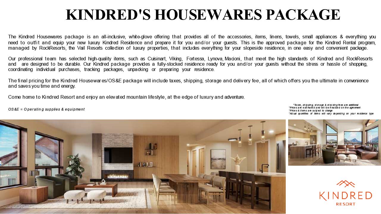 Kindred Housewares Package July 2026 2