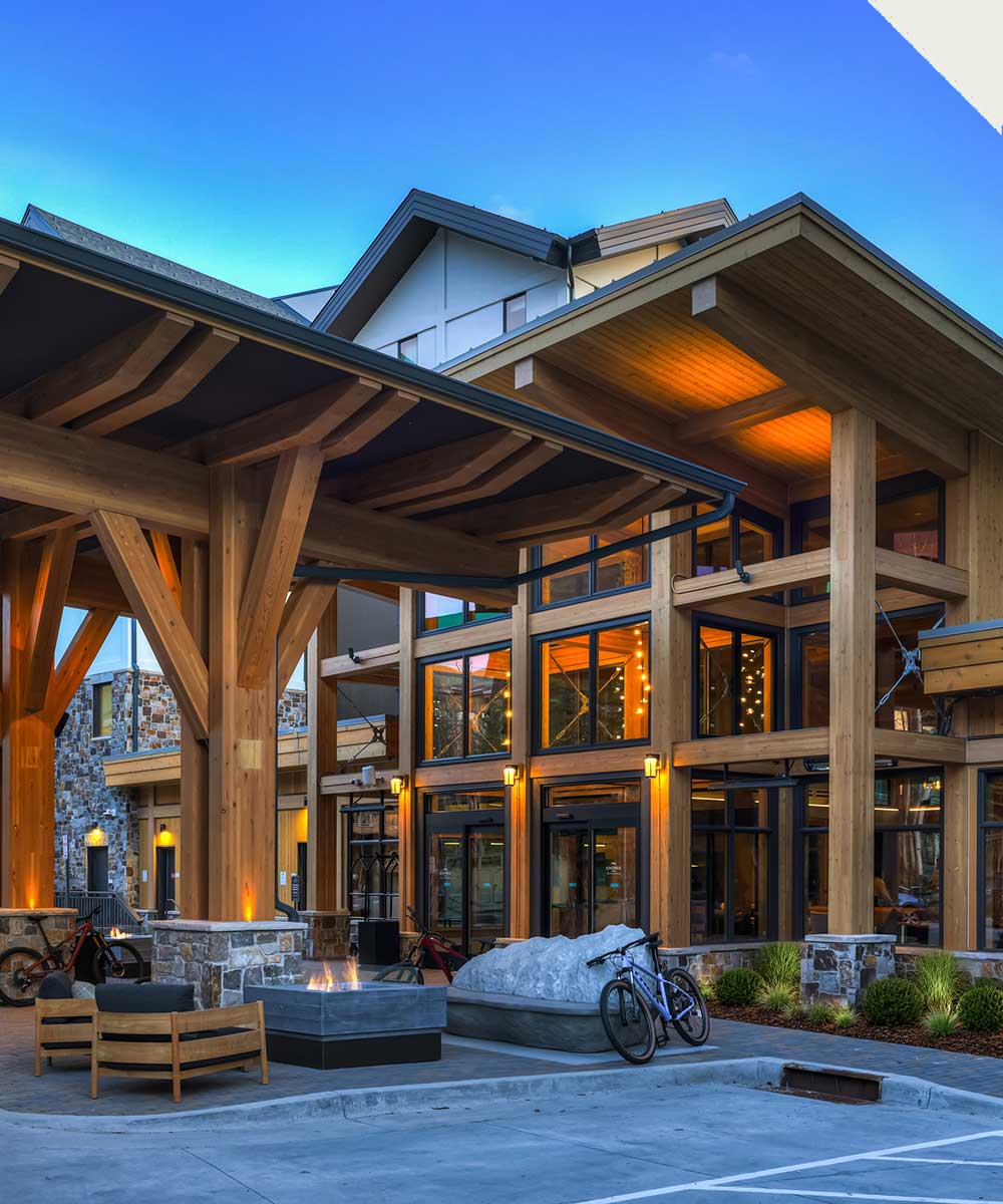 kindred front entrance evening